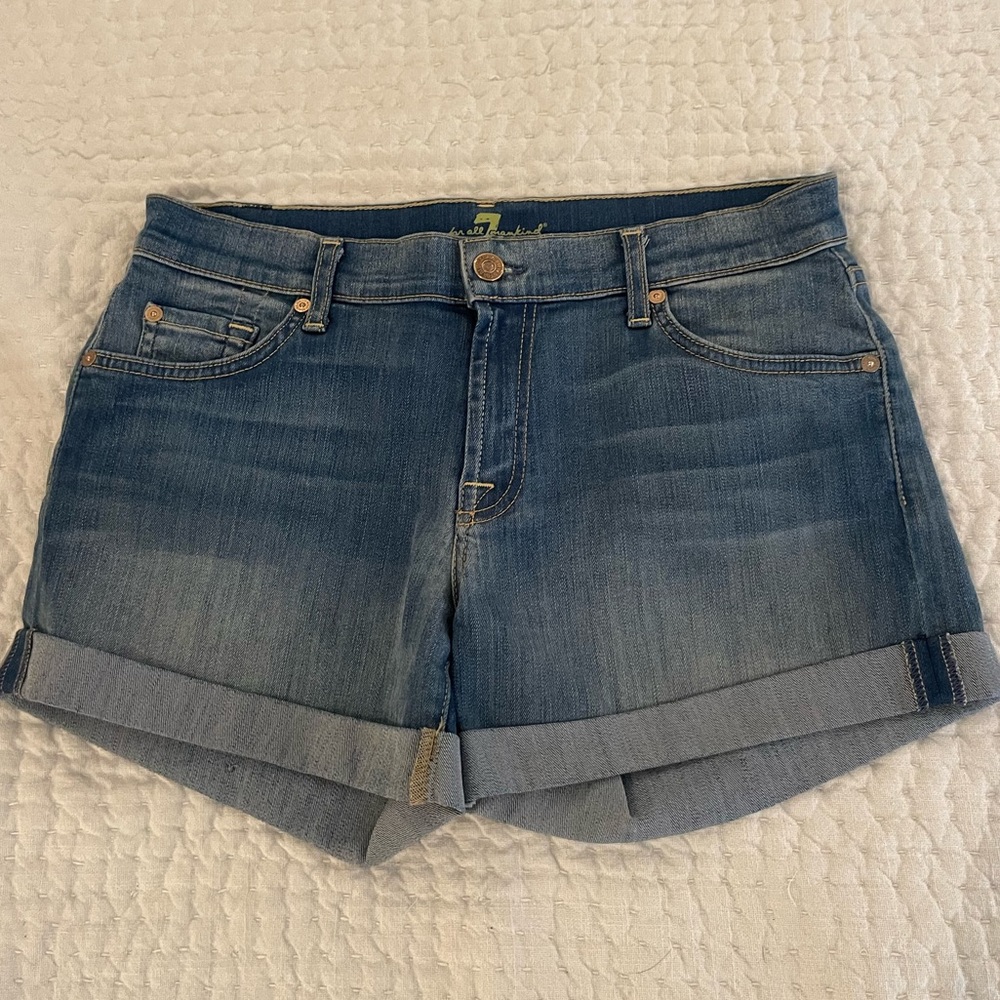 7 for All Mankind Jean Shorts 28